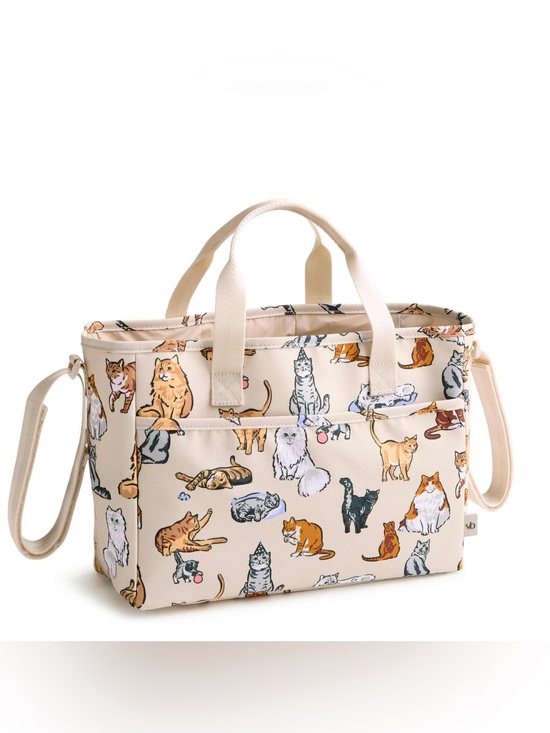 Vera Bradley Handbags - Vera Bradley Outlet Lighten Up Everything Organizer Tote - A Cat’s Life Print